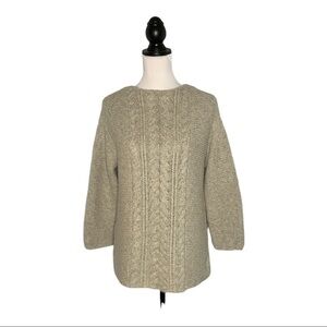 J Jill cable knit sweater size XS